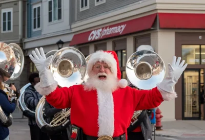 Santa waving