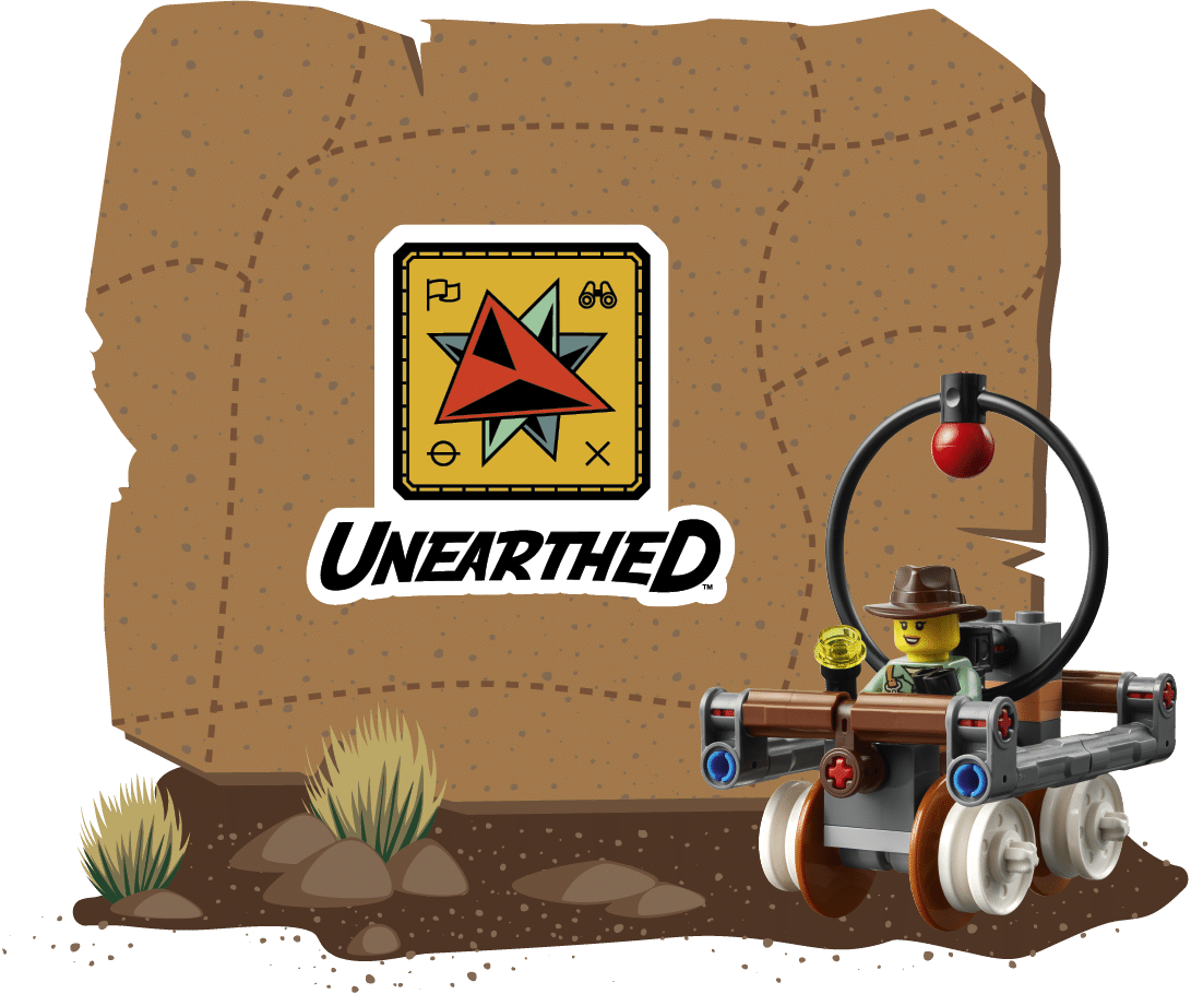 First Lego League Unearthed Season logo